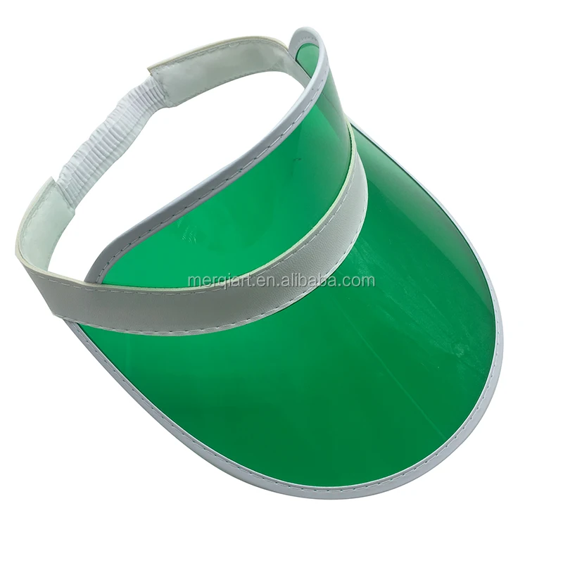 Fashion awesome Plain Simple Summer Fashion UV Green Plastic Sun Visor Cap