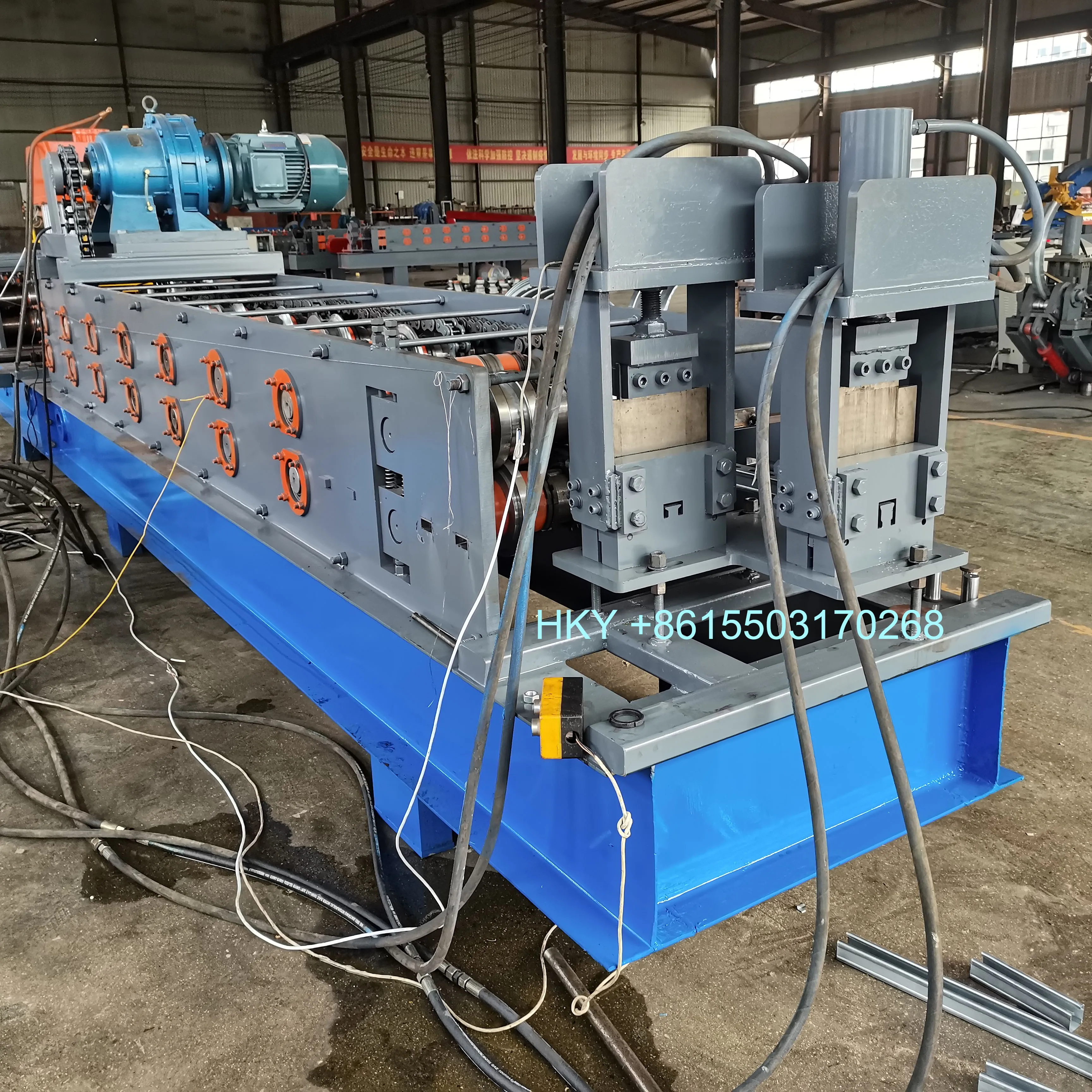 Manufacture High Quantity Automatic Special Design Agriculture N Strut Bracket Channel Roll Forming Line Machine