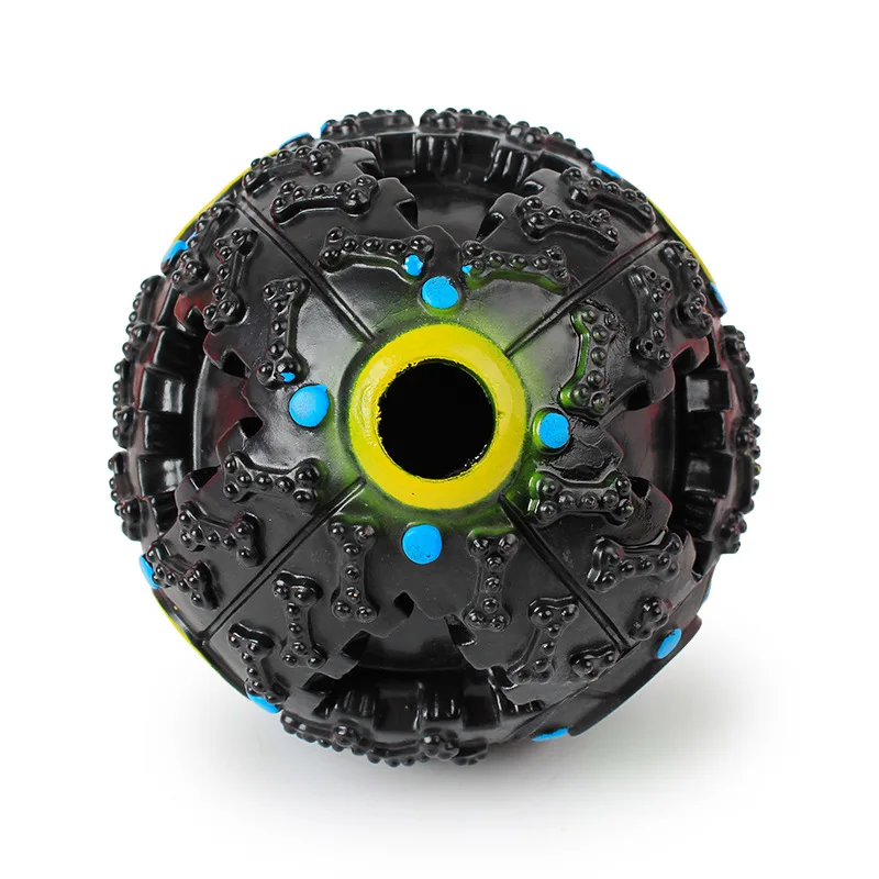 Wholesale Hot Selling Pet Dog Vinyl Durable Chew Toy Squeaker Interactive Ball Food Leaking Training Ball For Dogs