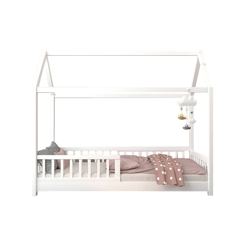 Wooden furniture beds Girls house bed with rails house children tree house bed