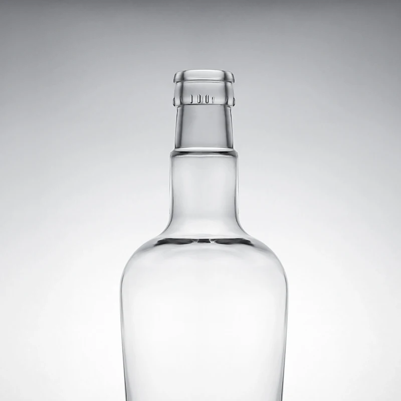 Wholesale Hot sale 700ml 750ml glass bottles Super Flint glass bottles personalized custom Whiskey Rum vodka and corks
