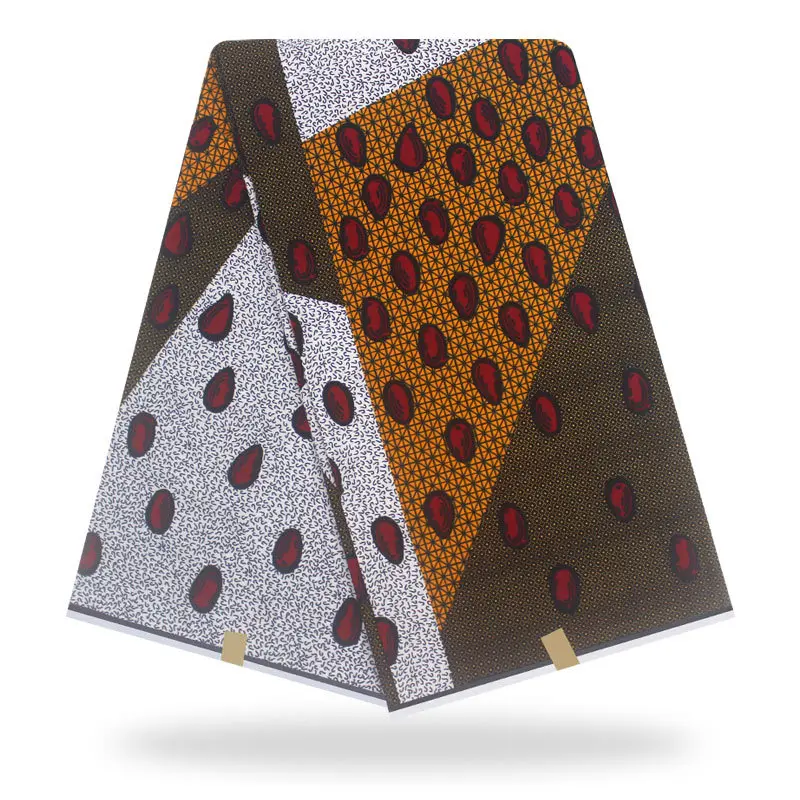 
100% хлопок Африканский Воск тиснение батик печать ткань 