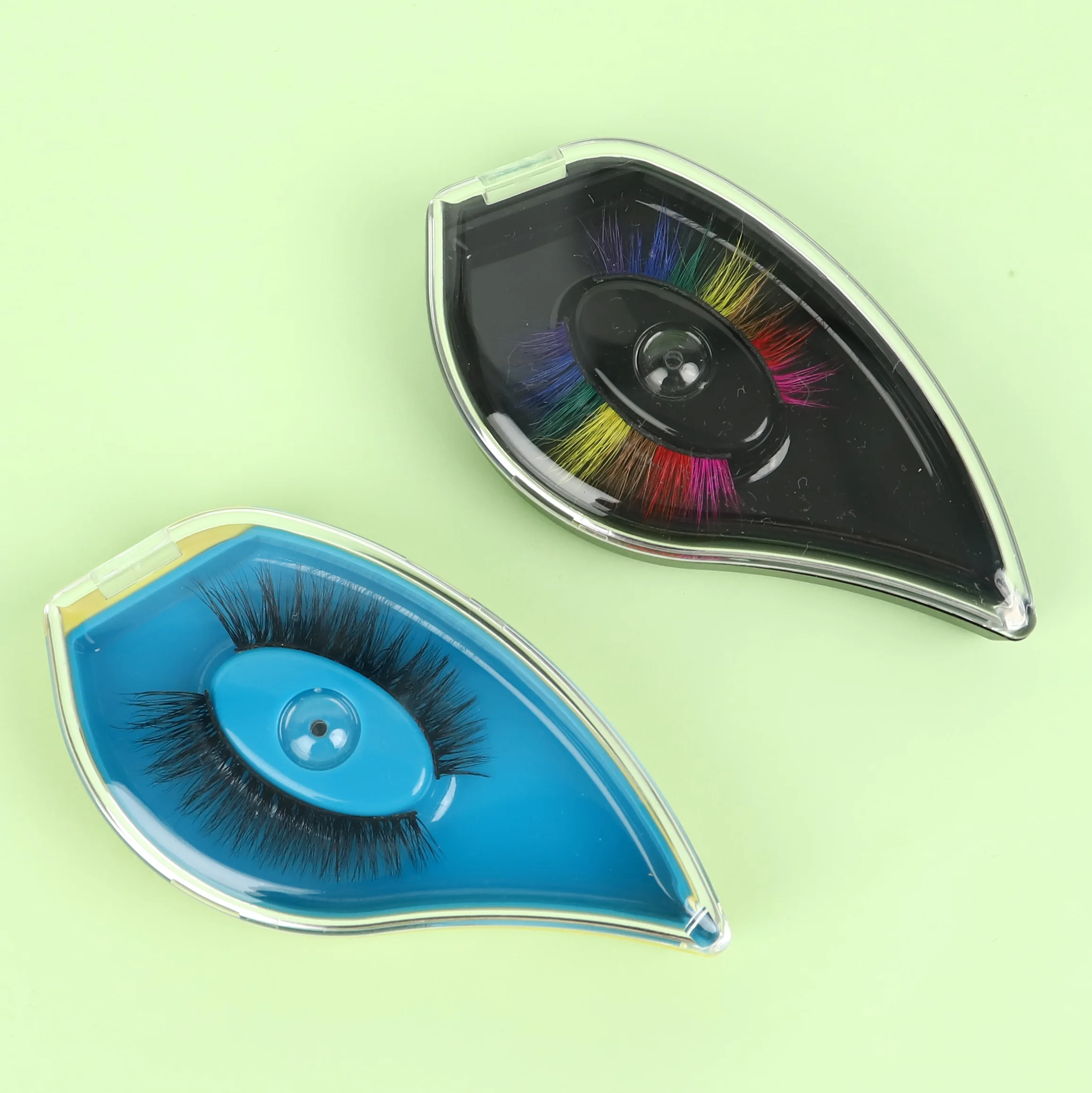 Plastic free box eyelashes sample customized wholesale eyelash