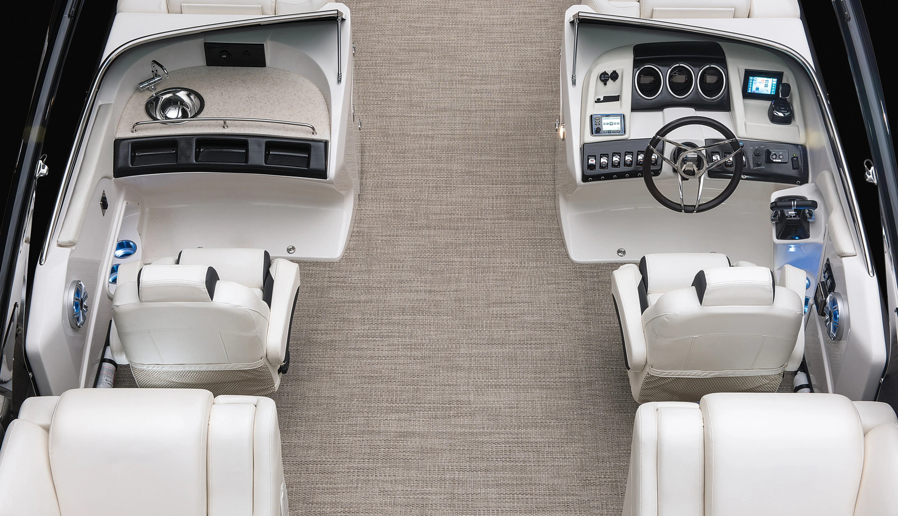 26Ft Pontoon Boat Aluminum Luxury Pontoon Boat With Motor And Cabin For Sale 2025