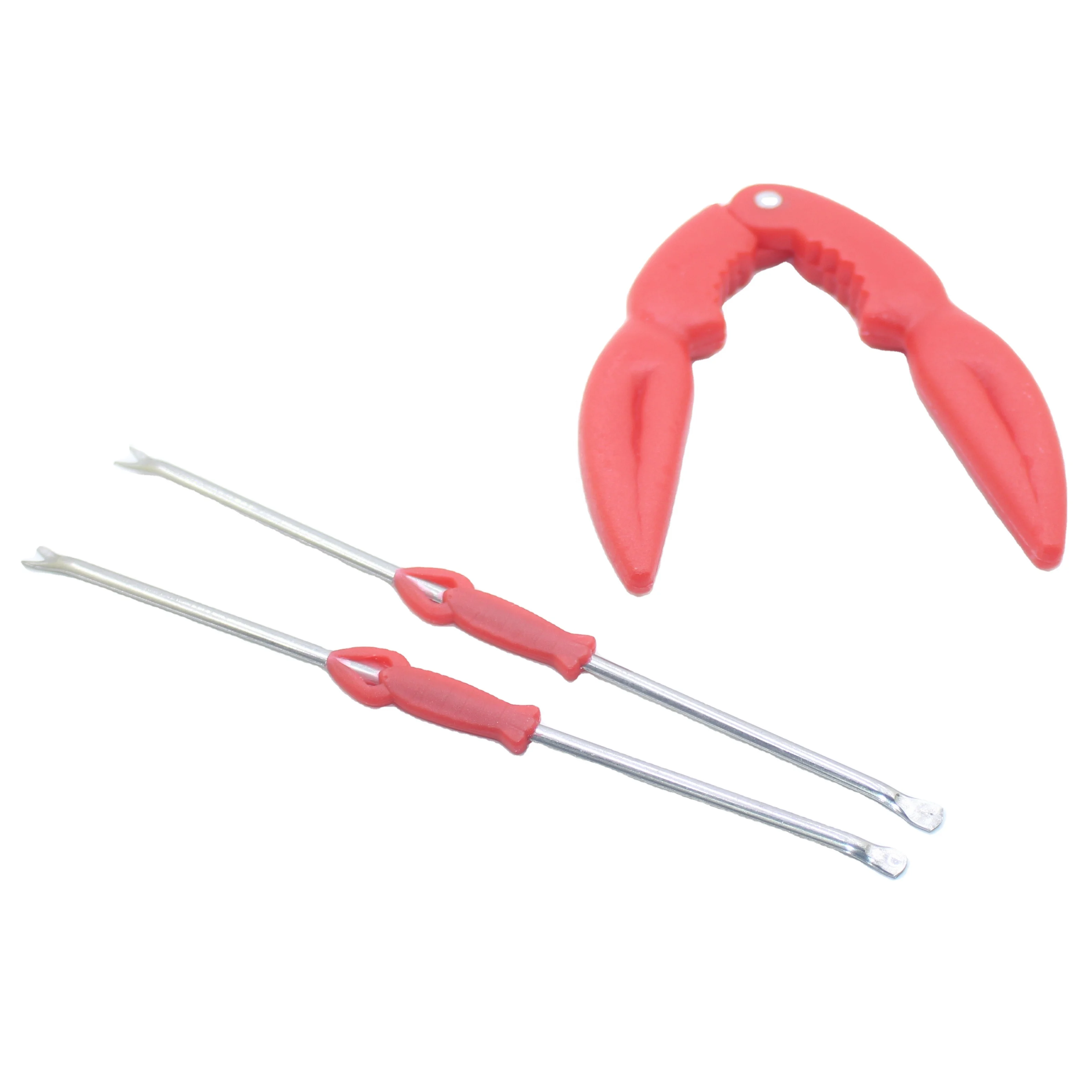 
High quality kitchen portable stainless steel food tong seafood picks crab claw leg cracker tool 