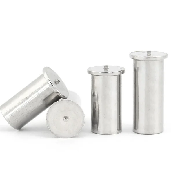 M3 M4 M5 M6 M8 304 Stainless Steel Round sleeve stud with internal threaded stud blind hole hexagonal flat head