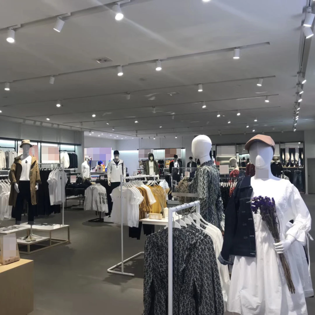 Commercial Counter Wood Clothing Display Showcase Retail Store Furniture Clothes Shop Interior