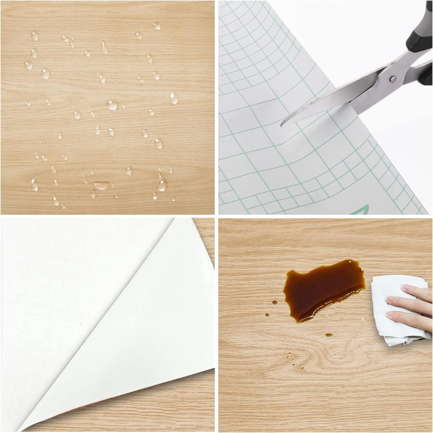 Decorative Sticking Paper Real Texture Laminate Sheets for Cabinets Aluminum Foil PVC Wood Film PVC Film