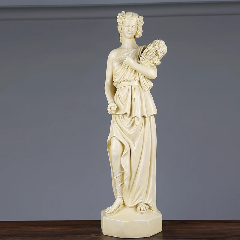 Indoor lady statue Classical sculpture Western Style home Angel Four Seasons Marble resin Statue Ornaments sculpture statue