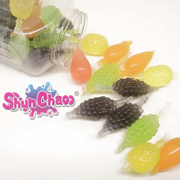 2022 New Packing Fruit Flavor Rolling Ball Licking Jelly Jam Liquid Candy