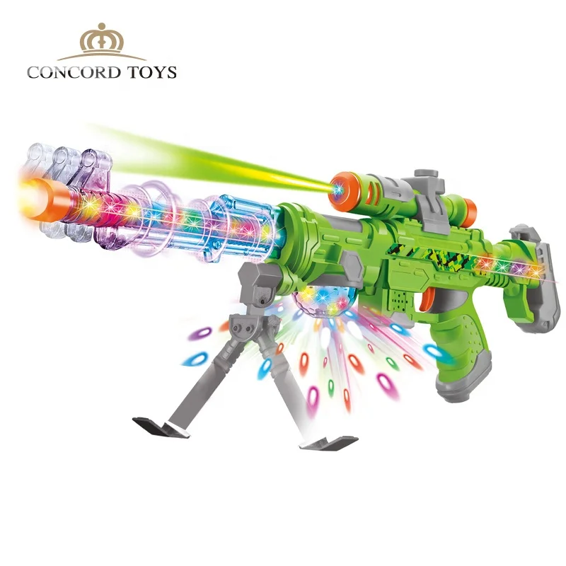 Children Gun Toys  Light&Sound Boy Paly Gmae Battery Style Electronic Gun Plastic Material with  Multiple Certificates