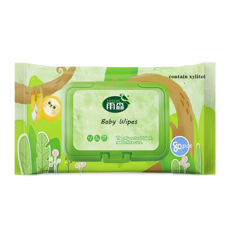 Factory Price Baby Wipe Biodegradable Unscented Cleaning Cotton Wet Wipes