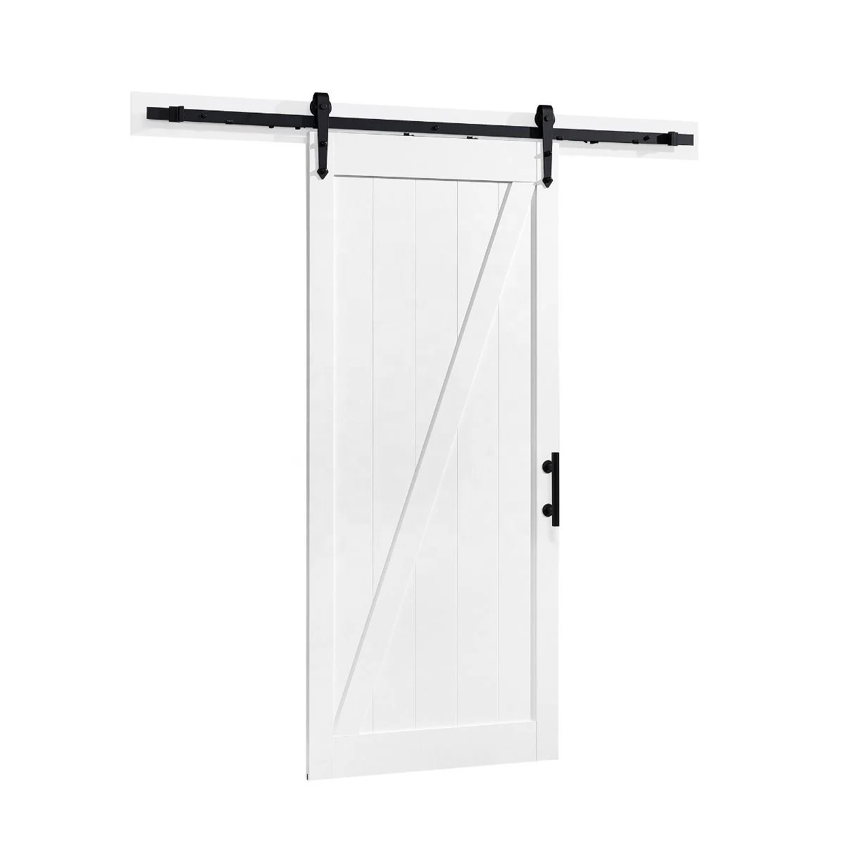 Soundproof Office slab grey interior sliding barn door pvc cheap room dividers