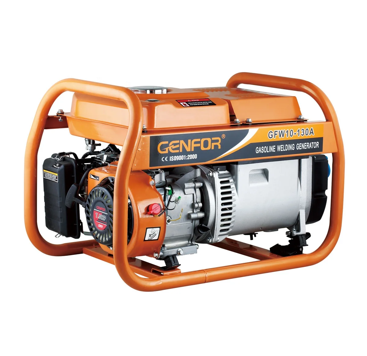 GENFOR welder 3KW 130A 3.2mm big fuel tank electrode welding generator Petrol Generator welder generator with AVR