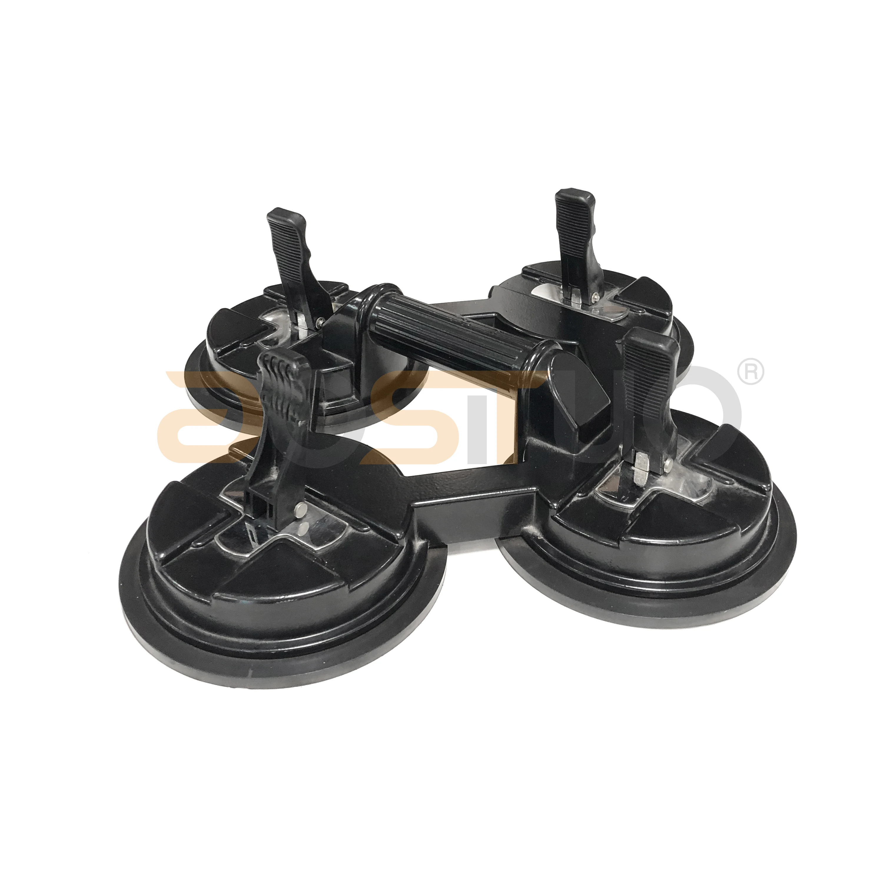 Super Power Aluminum Alloy Hand Tool Four Pads Pump Suction Glass Lifting Vacuum Sucker Suction Cup for Glass