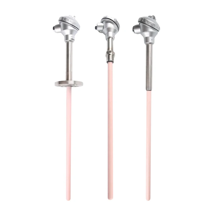 S Type Platinum Rhodium Armored Thermocouple Thermometer / WRP-130 Type  Temperature Sensor