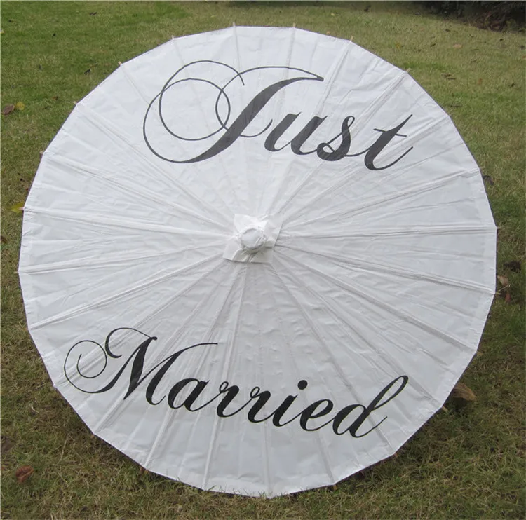 White paper umbrella sunshade, suitable for DIY crafts decoration and wedding center 15.5 inches in diameter