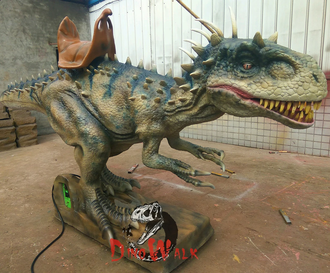 Outdoor And Indoor Amusement Park Attraction Kids Robotic  Dinosaur Ride