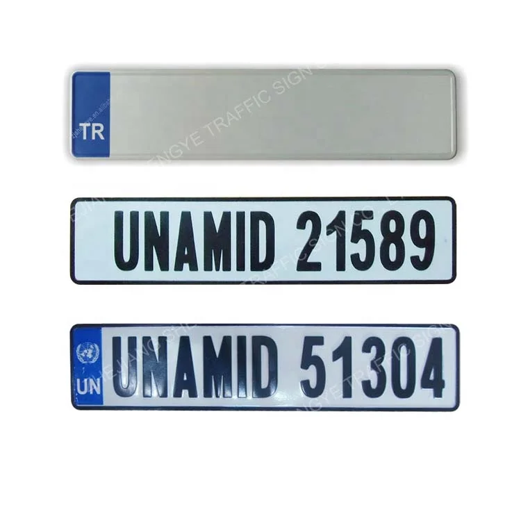 Turkey 3m reflective film custom printing blank Turkish license plate