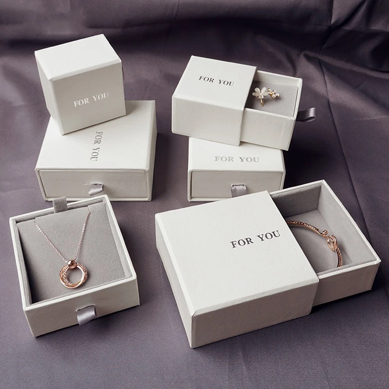 Xinxing Customized Paper Cardboard Drawer Jewelry Packaging Box Gift Boxes Necklace Earring Bracelet Ring Jewelry Box