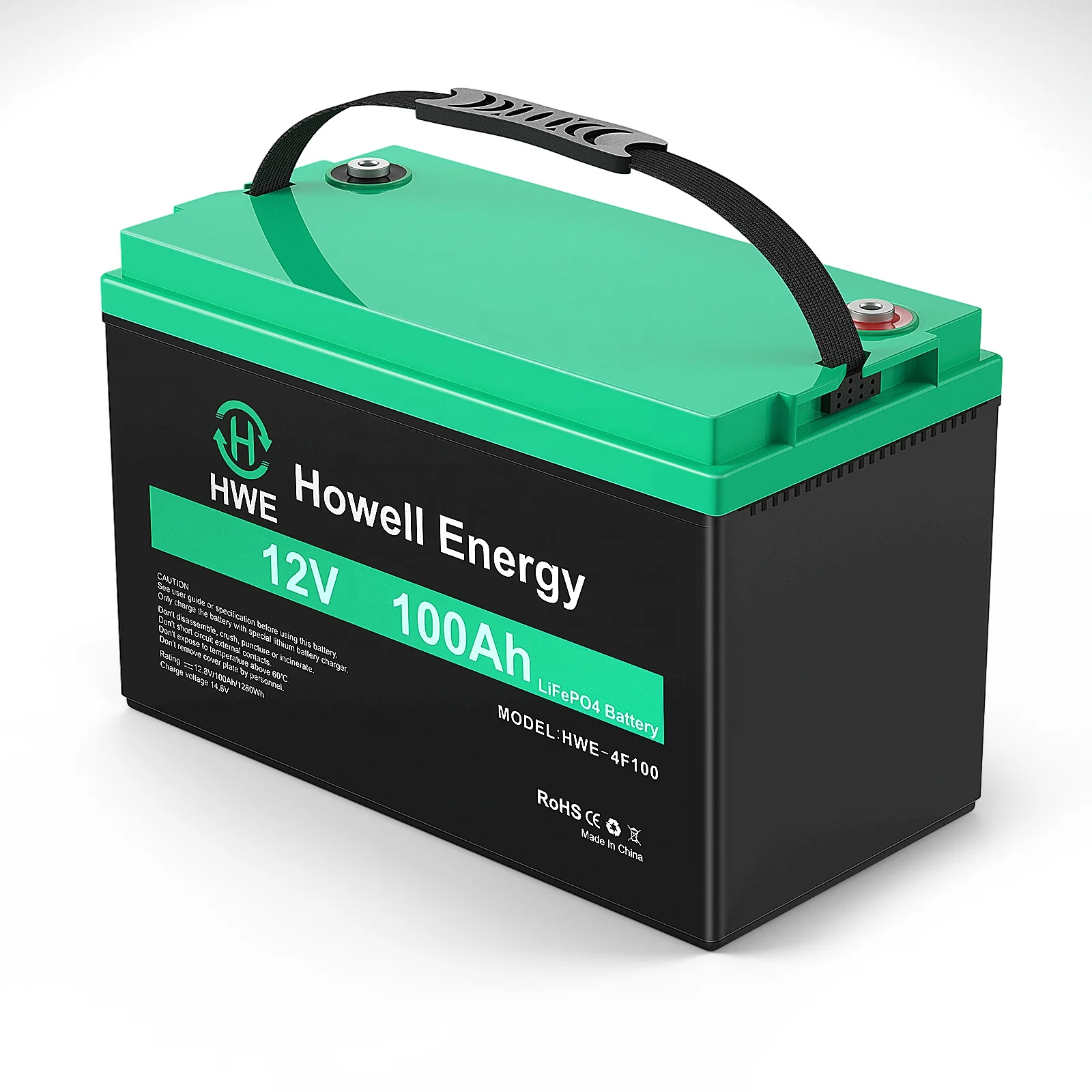 Portable 12v 100ah Lifepo4 Lithium Iron Battery for Energy Storage