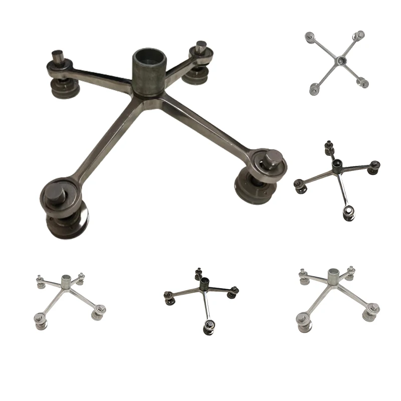 Wholesale Firm 304 Stainless Steel Glazing Curtain Wall Systems Glass Spider Fittings for Curtain Wall Accessories