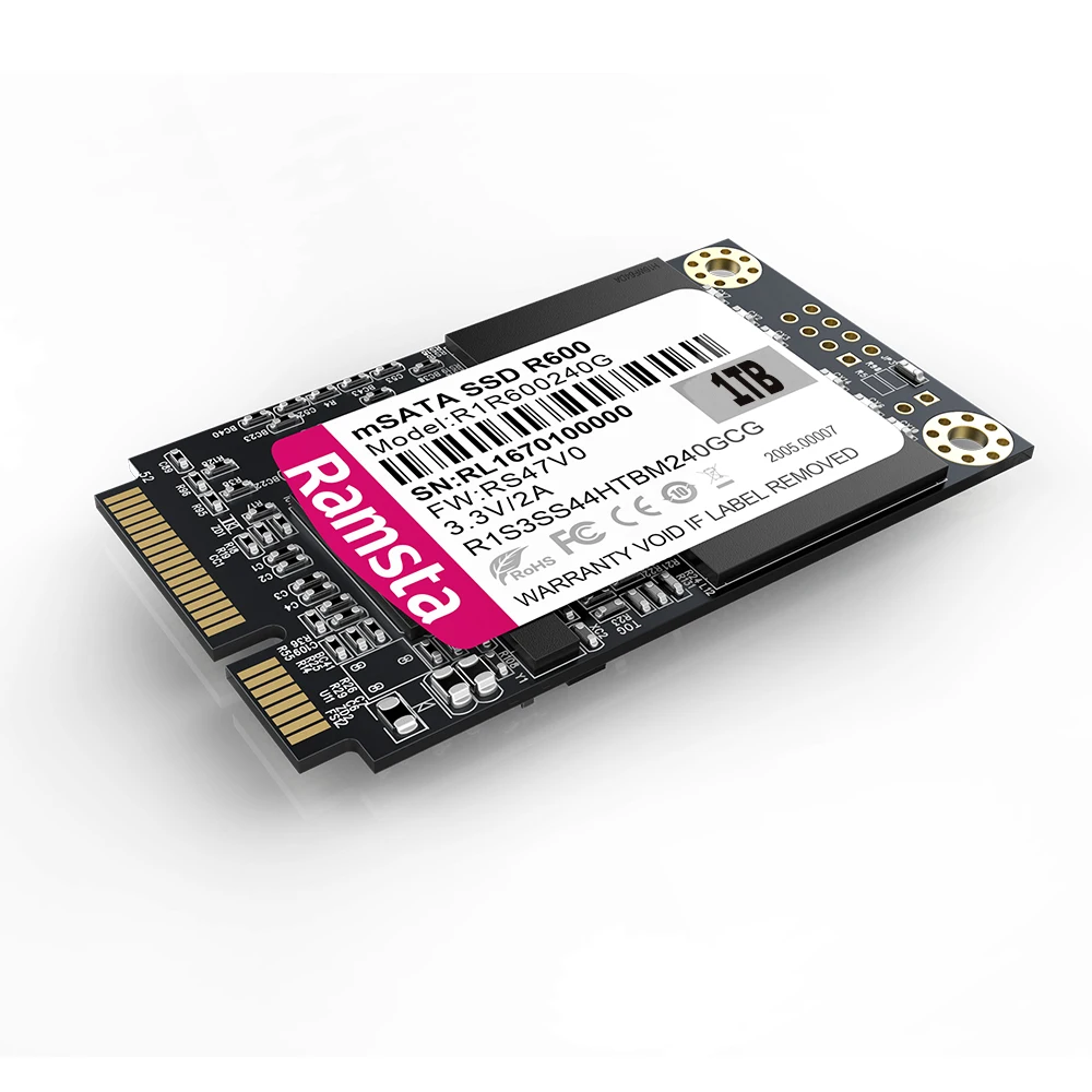 Ramsta стабильный Топ, высокое качество, Прямая поставка от производителя Msata Sata SSD 128 ГБ 256 512 1 ТБ
