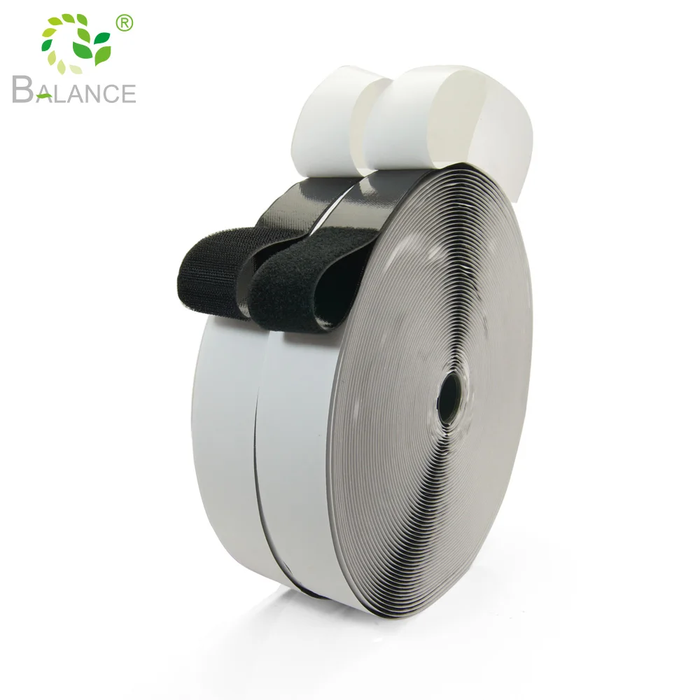 Factory Strong sticky Self adhesive Hook & Loop roll hook and loop sticker tape 100mm
