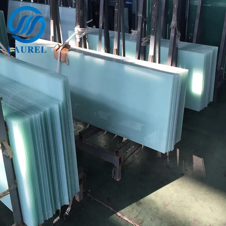 6.38 milky white translucent laminated glass price per square metre