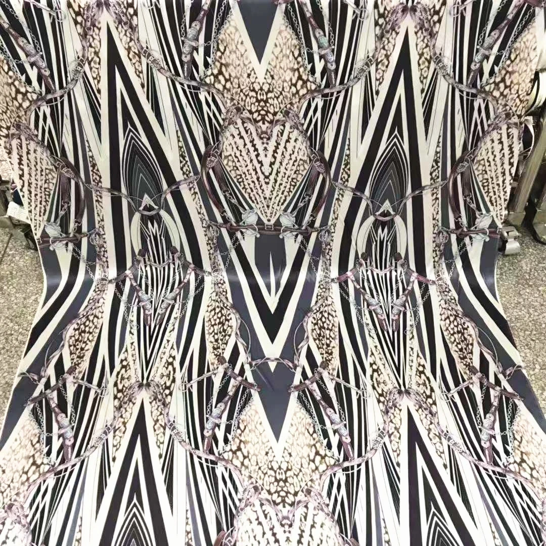 
Animal Print Leopard Fabric 100% Organic Silk 12mm Silk Satin Fabric 