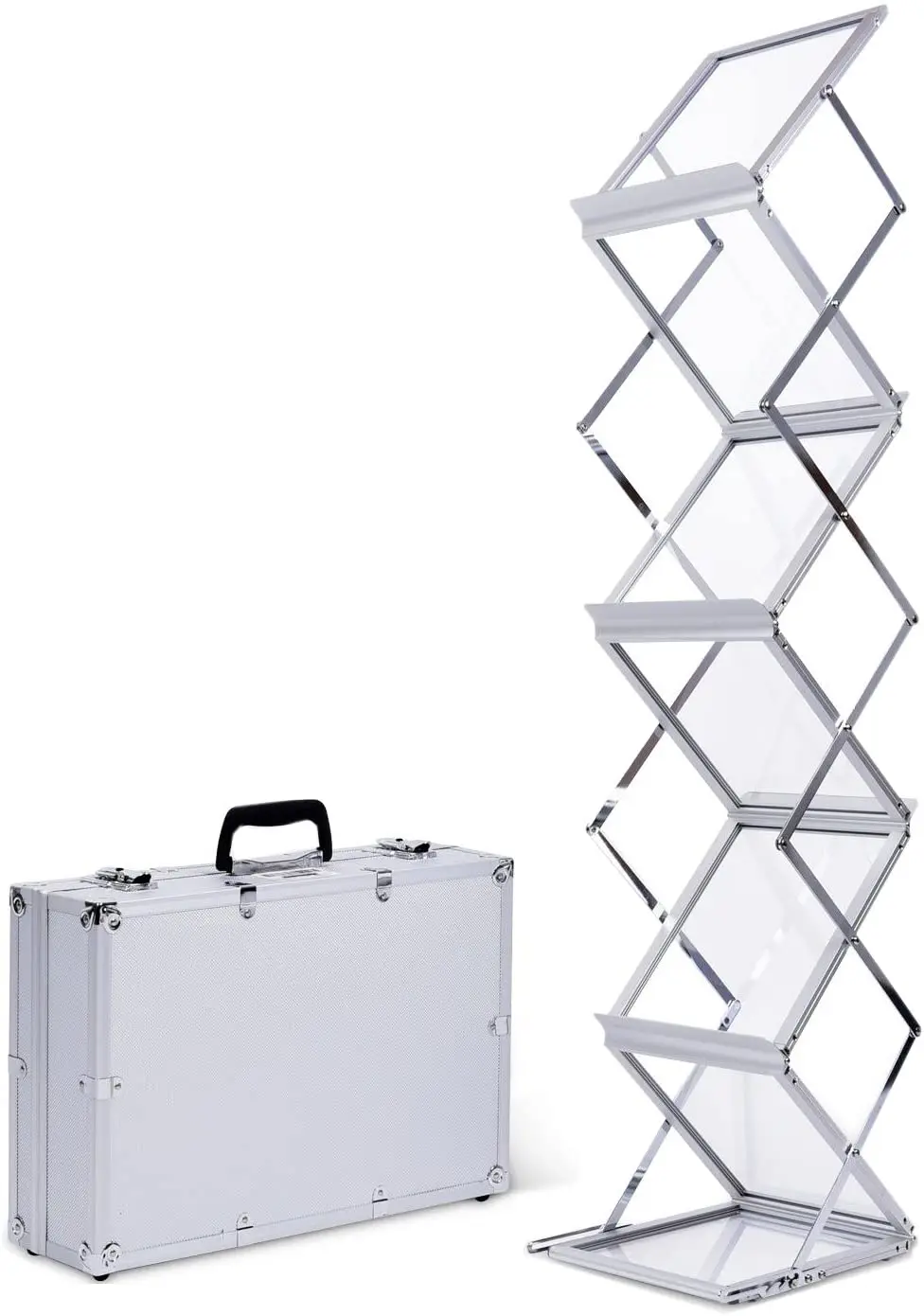 A4 Catalogue Shelf,portable magazine rack,Portable Brochure Stand