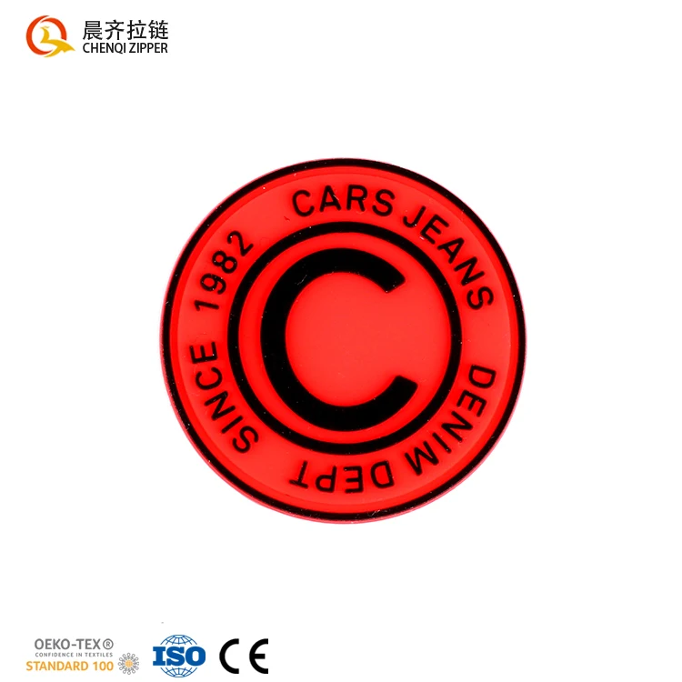 Factory price Embossed clothing accessories custom logo soft silicone 2d/3d soft rubber pvc flag patch
