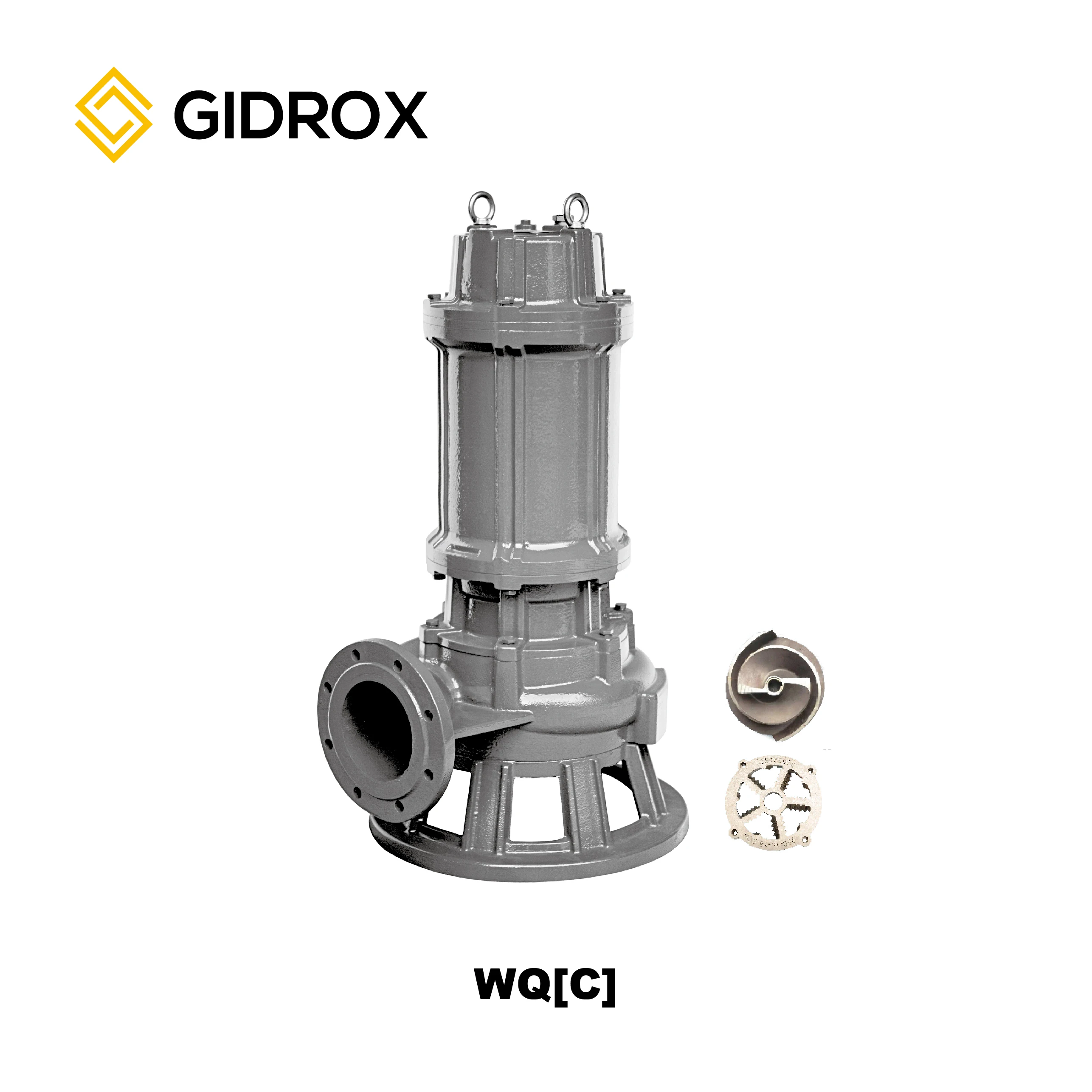 Heavy Duty 380V Dirty Water Draining Cast Iron  Sewage Pump with Cutter Impeller Submersible Sewage Pump Price