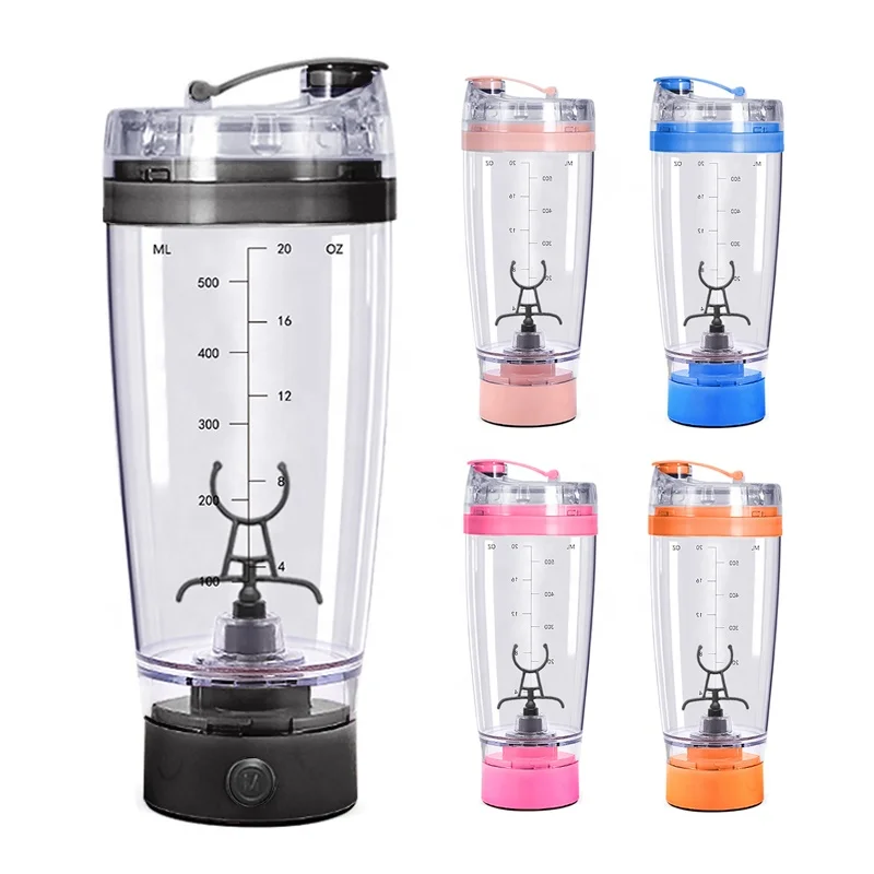 600ml Black Mixing Cup Popular Battery Type Stirring Bottle 30oz Vortex Protein Shaker