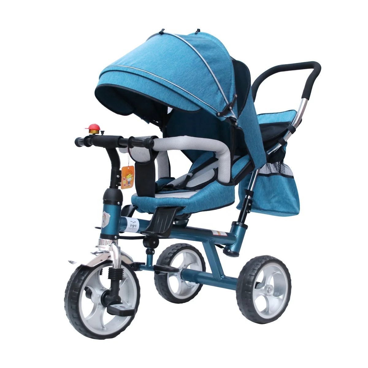 2022 Baby Tricycle Hot Sale Big Baby Tricycle With Push Handle Wholesale Comfortable Tricycle Toddler