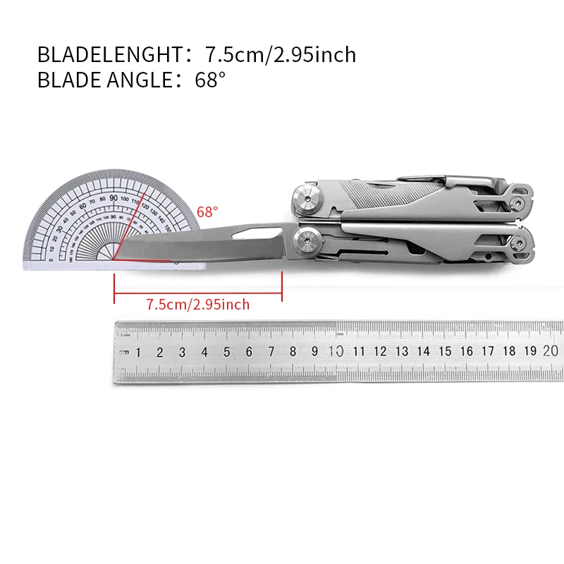 18 in 1 Survival Pocket Multifunction Folding Full Locking Multi Tool Combination Camping Multitool Pliers