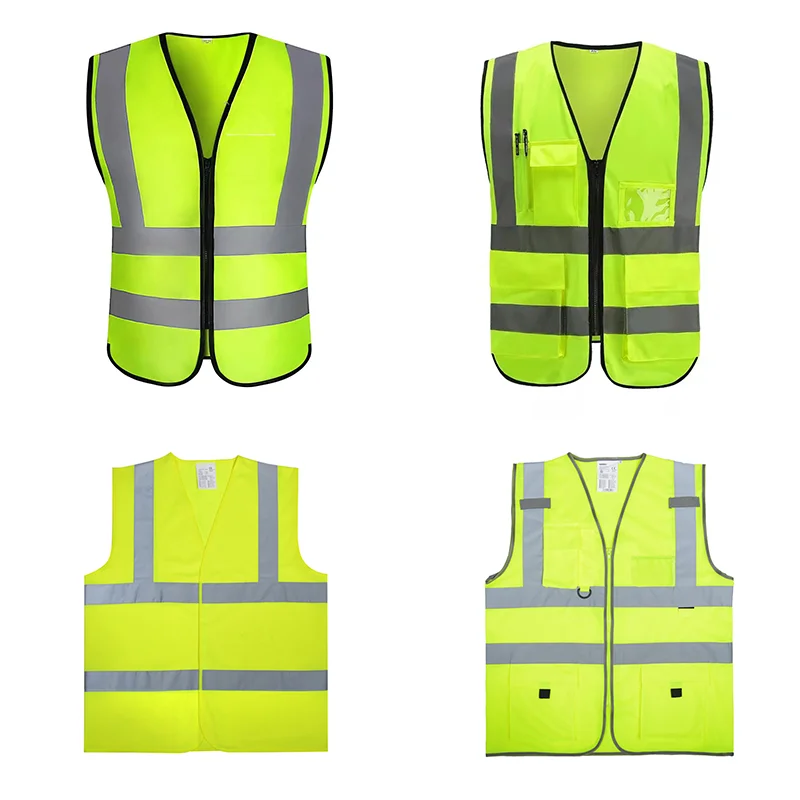 High Visibility Security Uniform Reflective Vest Wholesale Safety Vest Roadway Safety Clothes road workers safety clothing