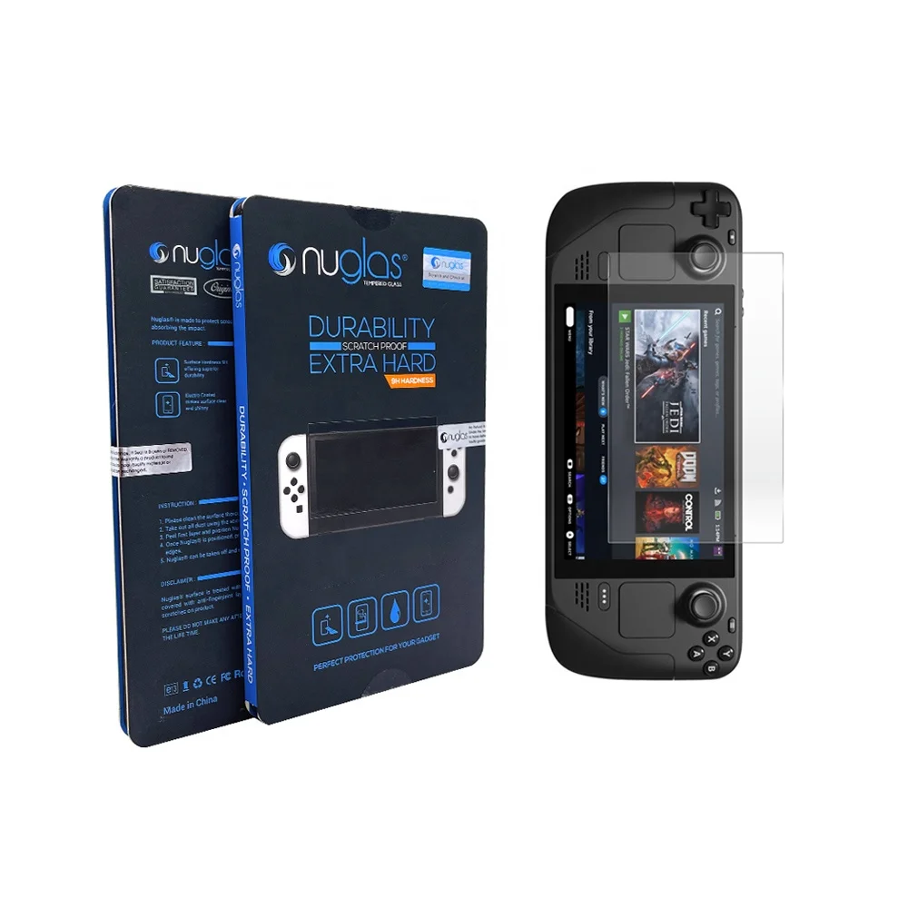 2.5D 9H High Clear Tempered Glass anti fingerprint Screen Protector For Valve Steam Deck
