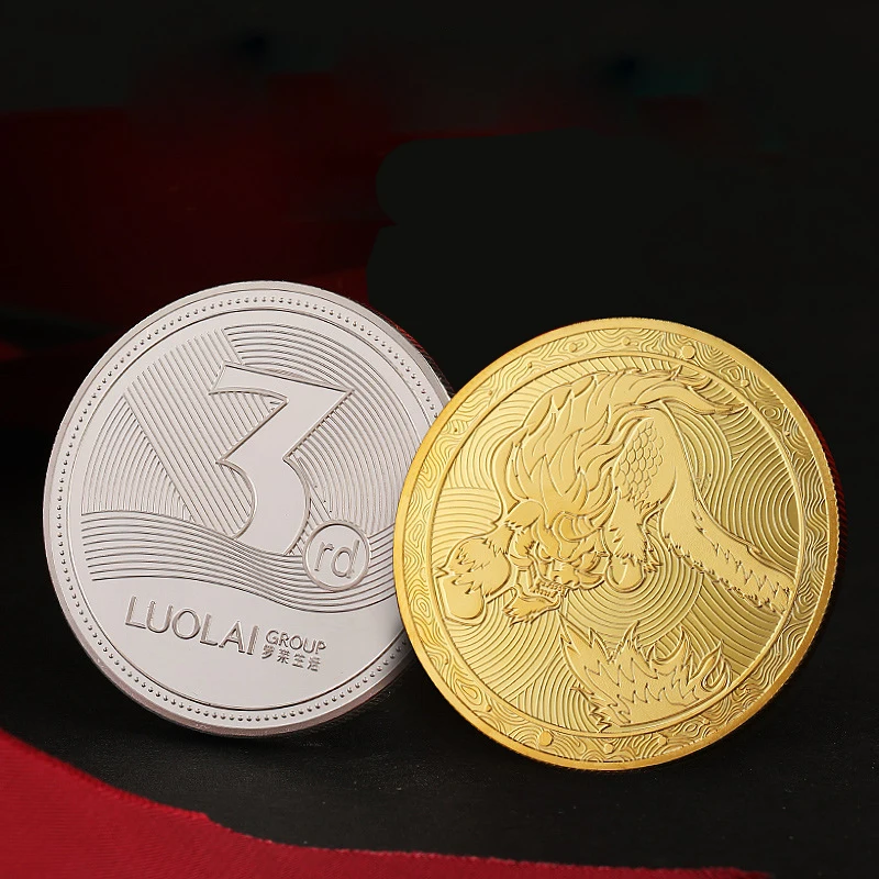 Manufacturer Custom Souvenir Gold Silver Copper Bronze Enamel Zinc Alloy 3D Metal Commemorative Challenge Coin