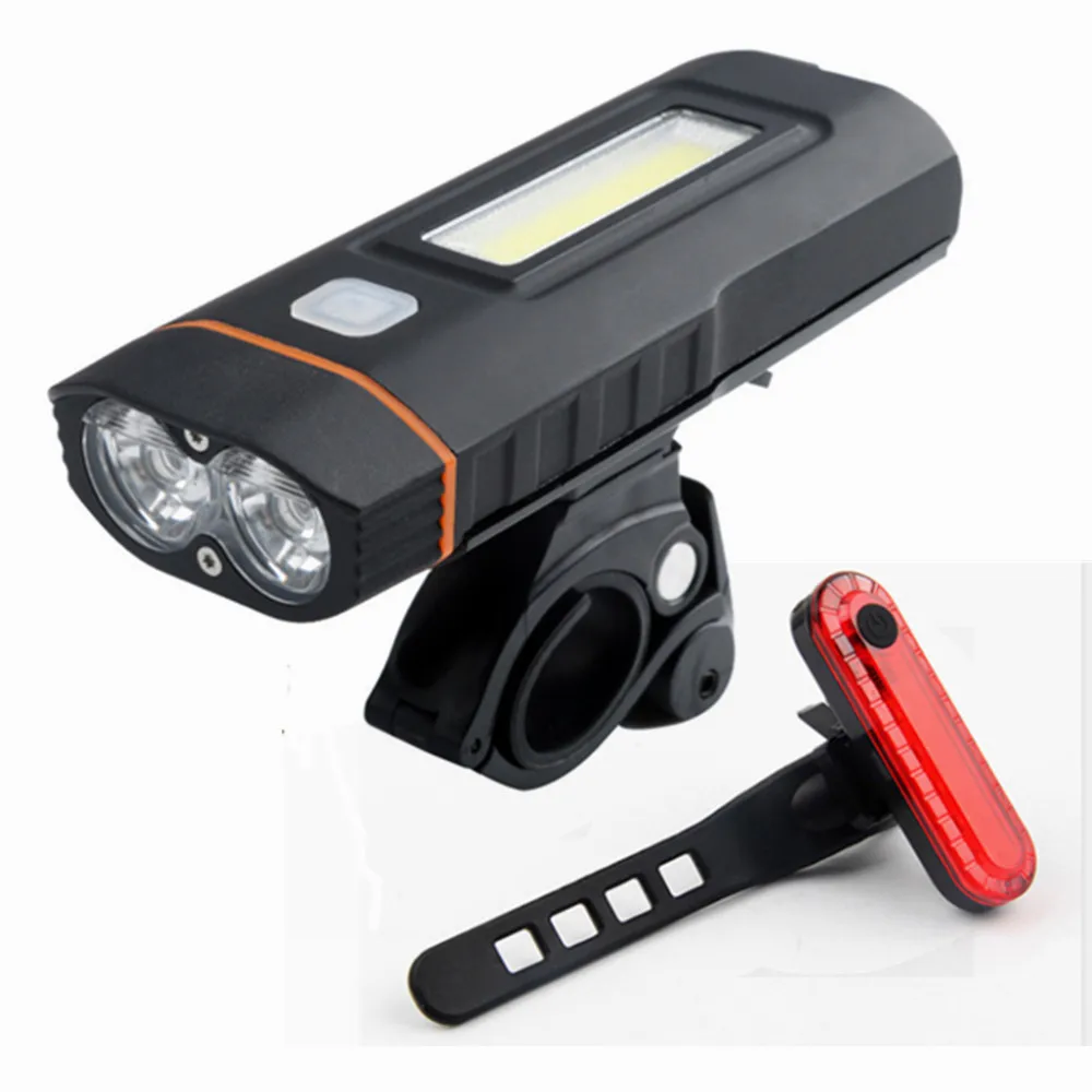 1000 люмен велосипедная фара с COB-подсветкой Cree светодиодный аккумулятор 4000 мАч USB Перезаряжаемый Велосипедный свет
