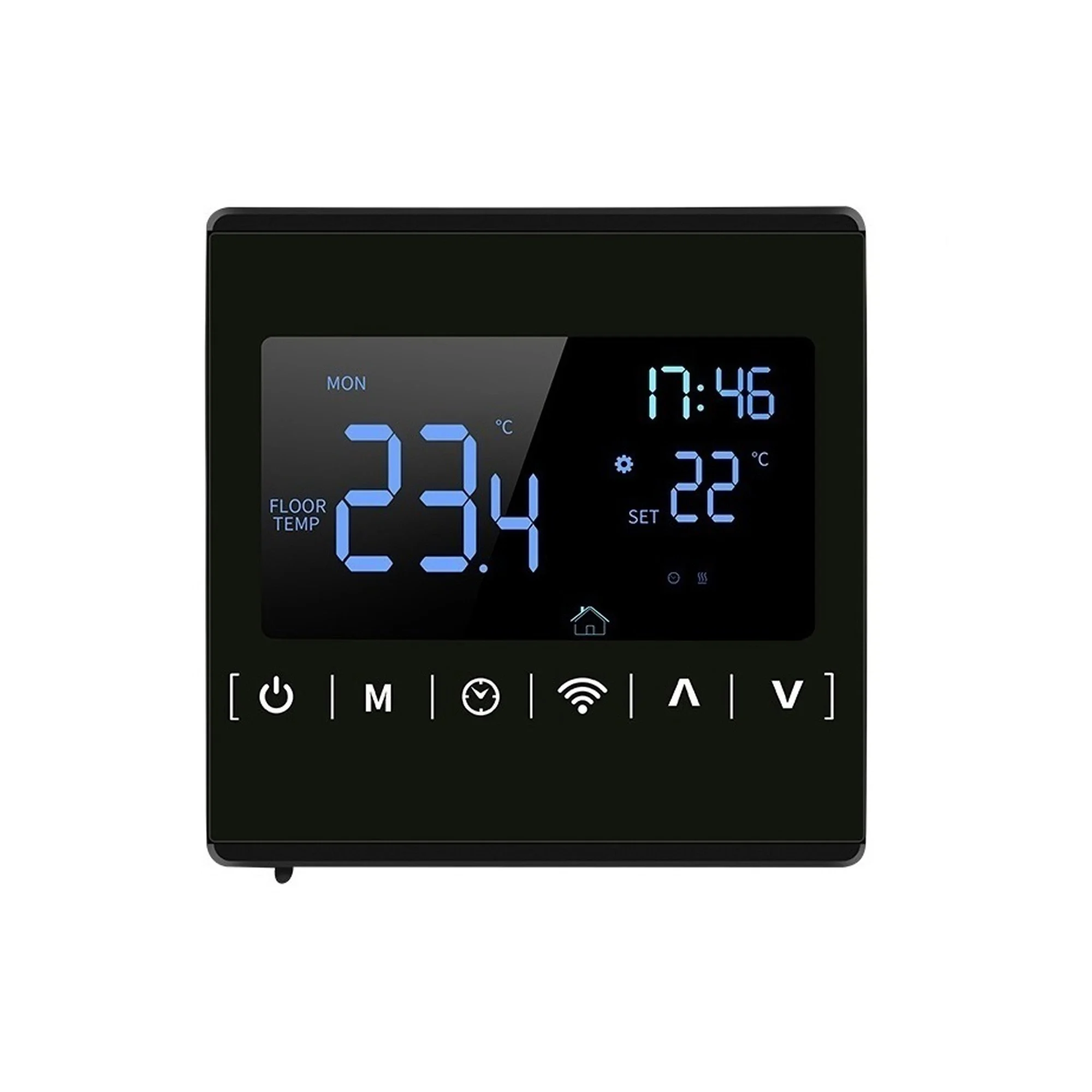 110V 120V 230V All Touch Screen Temperature Controller Thermoregulator Black Back Light Electric Heating Room Thermostat WiFi