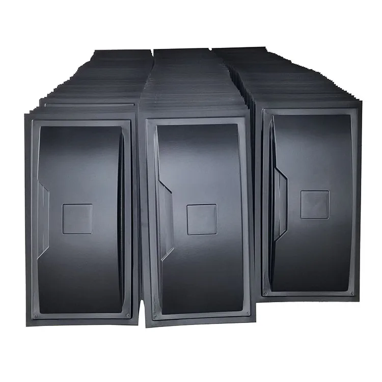 ABS PP PE  PVC Thick Heavy Vacuum Thermoforming Large Size Clear Black TV Rear  Plastic Accessories Part housing