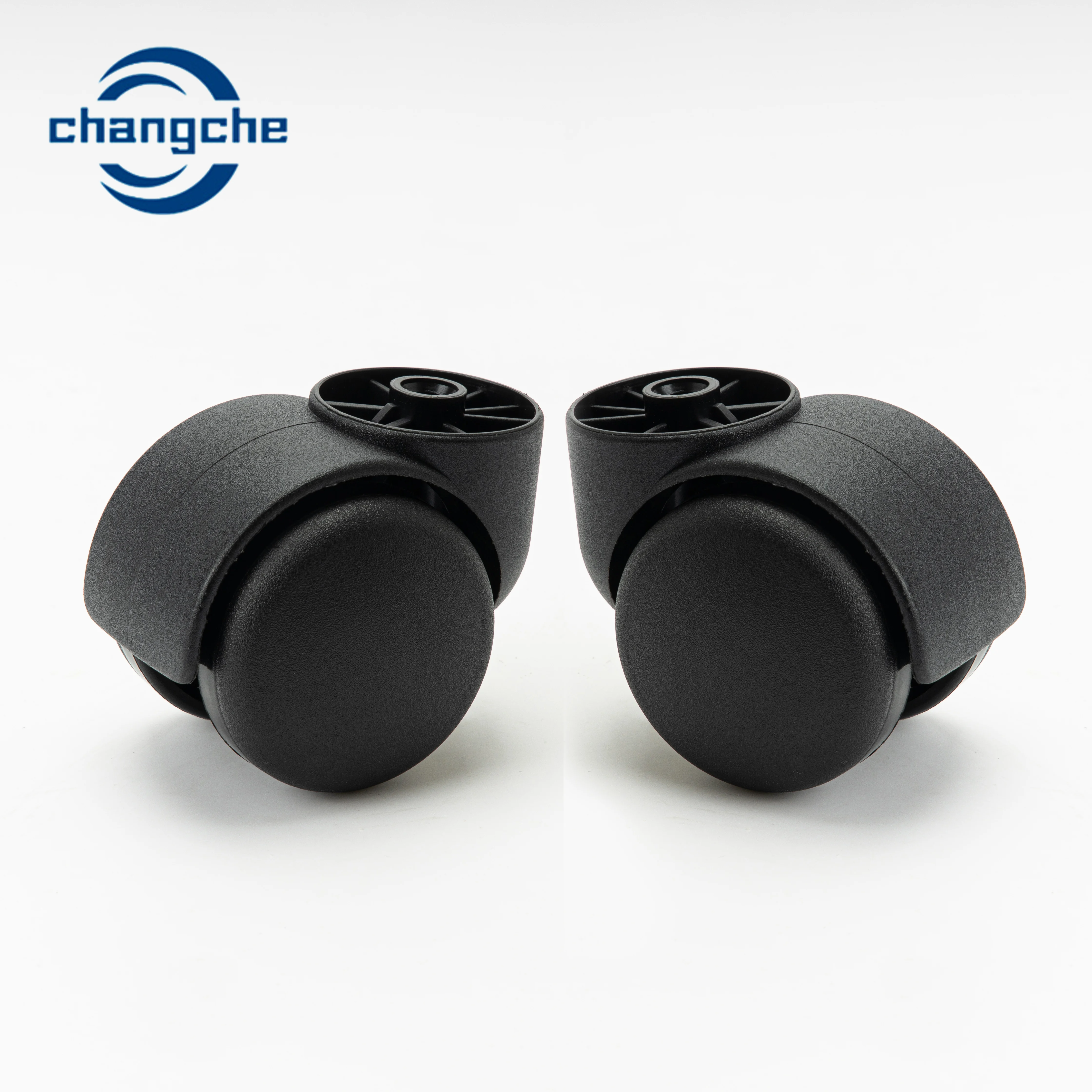 Black Caster Wheels Fixed Caster PVC PU Material Wheel