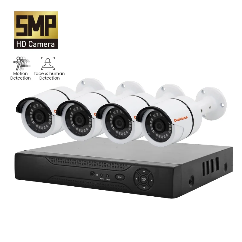 Full hd 4 8 channel video surveillance cctv security dvr camera system outdoor smart p2p dvr camera set 4ch 8ch ahd cctv dvr kit