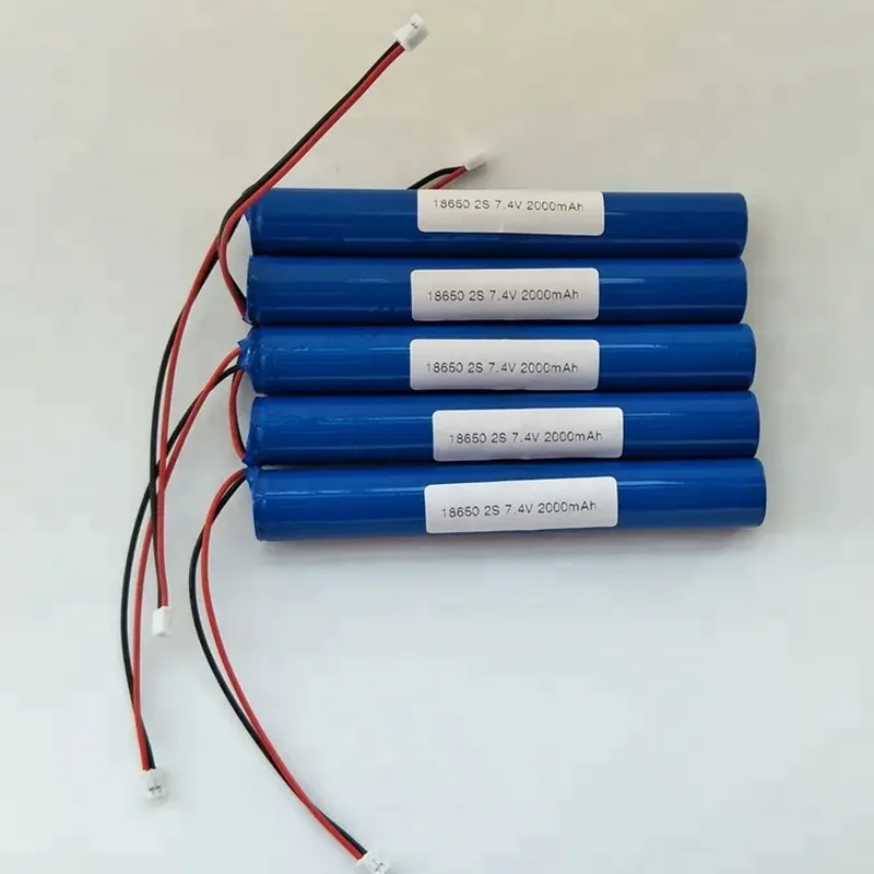 Li-ion batterie 7.4V 2 Amp 18650 lithium-ion battery pack 7.4v 2000mah 2200mah 2600mah 3400mah 5000mah 2s1p For Satellite Finder