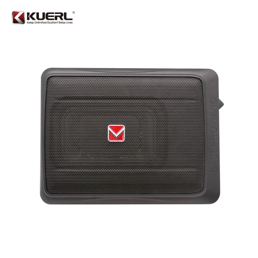Factory wholesale 12V car active subwoofer 7*10 inch 600W high power pure bass seat subwoofer