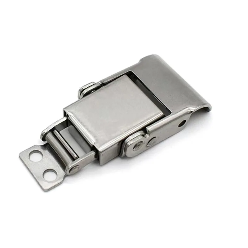 DK624 spring loaded toggle latch 304 stainless steel wooden box chest suitcase trunk hasp Hidden buckle