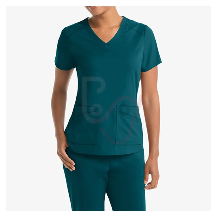 V-neck custom hospital uniforms medical nursing scrubs uniform scrub sets uniformes medicos