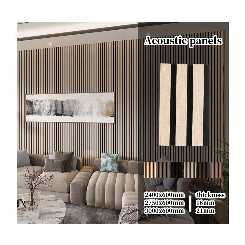 perforated decorative paneling sound proof wood slat wooden acoustic wall soundproof panels for home