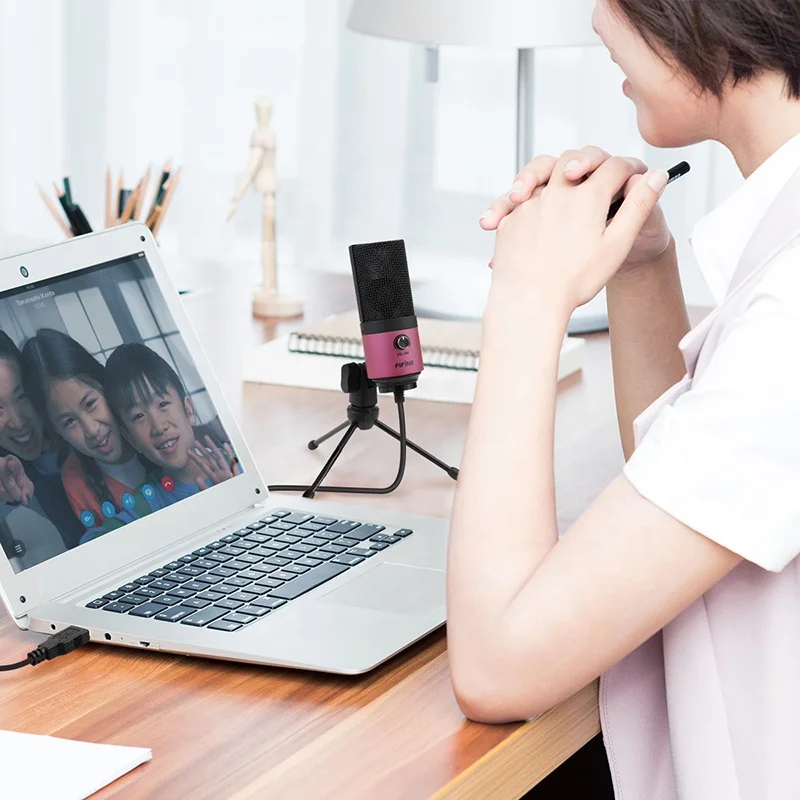 Fifine K670 микрофонный профессиональный студийный микрофон для записи конденсатора usb youtube